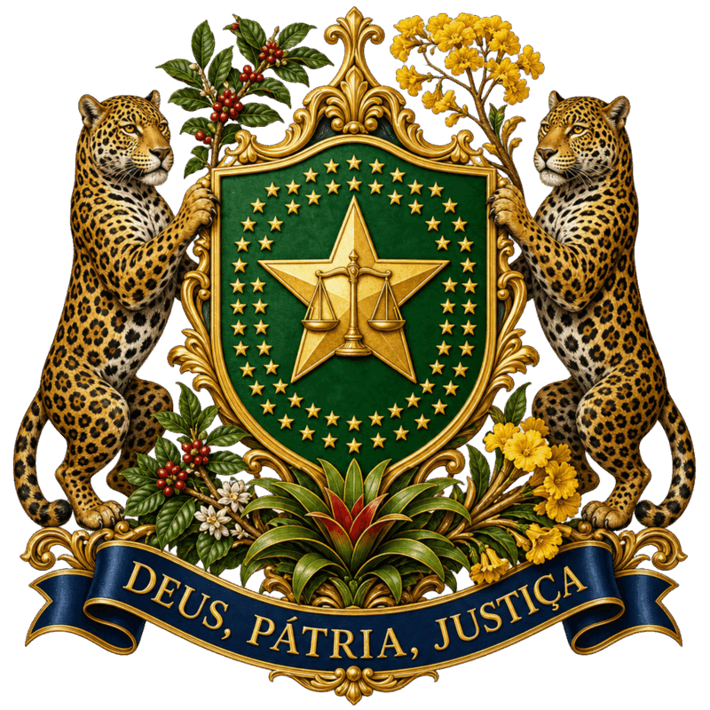 Brasão Dr. Maciel — Deus, Pátria, Justiça